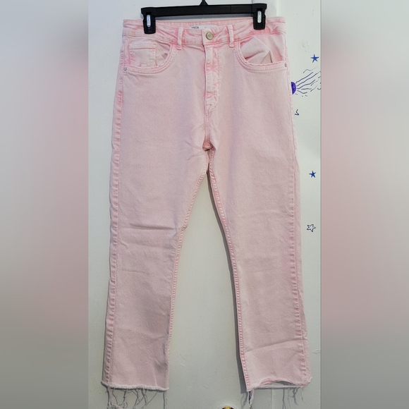 Zara Denim - Zara Pink Jeans Size 10